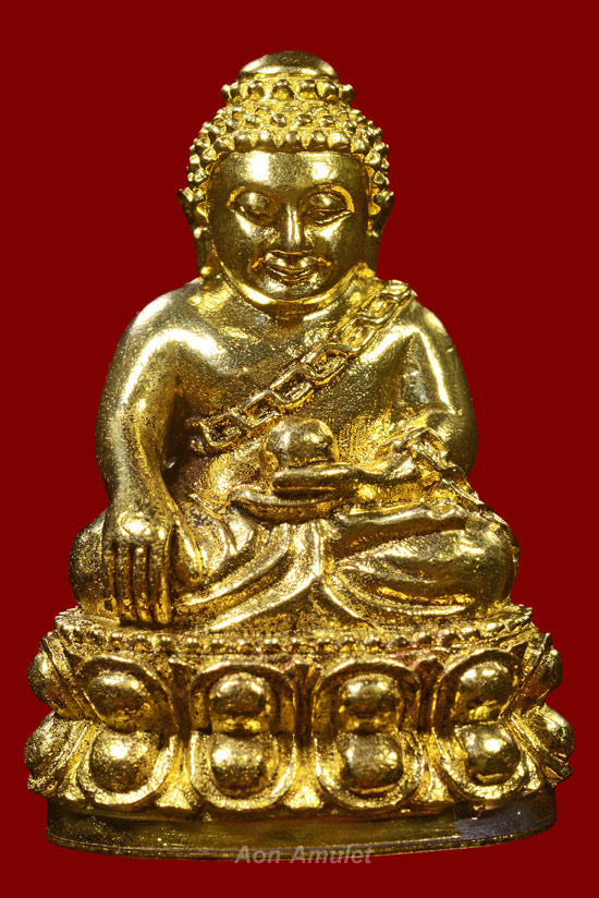 พระกริ่งอุดมสมบูรณ์เนื้อทองระฆัง ญสส. รุ่น ทรงประทาน หลวงปู่บัว ถามโก พศ.2556 หมายเลข 417 - 2
