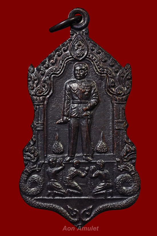 เหรียญ ร.5 เนื้อทองแดง วัดแสนสุข พศ.2518 องค์ที่ 1 - 2