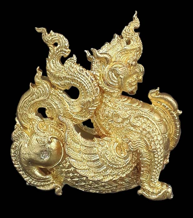 ไกรสรปักษานาคาธิบดี (เทพนิมิตร) รุ่นอนันตทรัพย์ พระอธิการใจ วัดพระยาญาติ จ.สมุทรสงคราม ปี2564 - 2