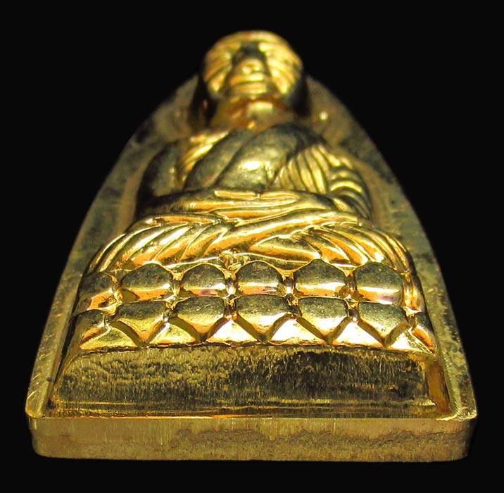 หลวงปู่ทวด เตารีดใหญ่ รุ่น เสาร์ 5 มหาสิทธิโชค พ่อท่านเขียว วัดห้วยเงาะ ปี๕๓ เนื้อกะไหล่ทอง GP400 - 4