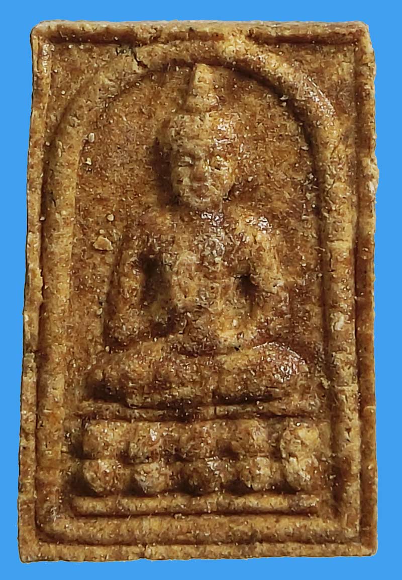 สมเด็จประทานพร( ปางโอเค) เนื้อผงผสมว่านดอกทอง ปี 2551 หลวงพ่อตัด วัดชายนา กดพิมพ์คมชัด สวยเดิมๆครับ - 2