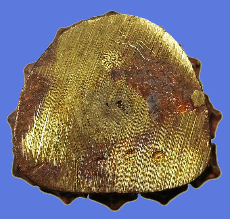 รูปหล่อเศรษฐีใหญ่หลวงปู่ทวด เนื้อทองแดงชนวนหล่อโบราณรุ่นแรก วัดเสมาเมือง หมายเลข 351 ปี 2552  - 5
