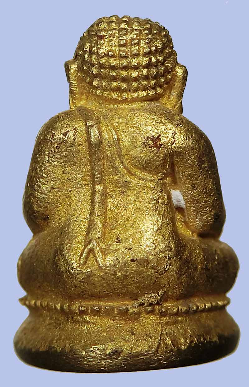 พระสังกัจจายน์รับลาภสมปราถนา เนื้อทองสตางค์ หลวงพ่อตัด วัดชายนา ปี 2549 สวยๆกล่องเดิม - 3