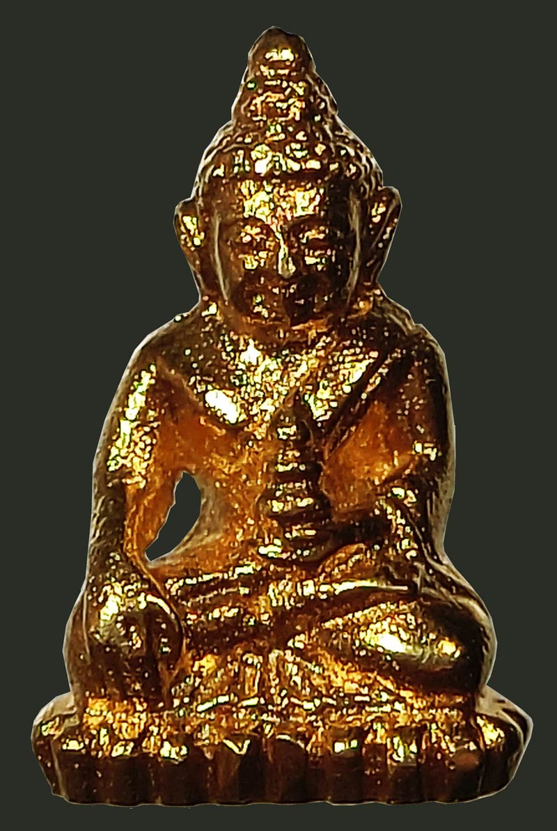 พระชัยวัฒน์ เนื้อทองคำ หลวงพ่อตัด วัดชายนา จ.เพชรบุรี ปี 2550 สร้างเพียง 5 องค์ - 2