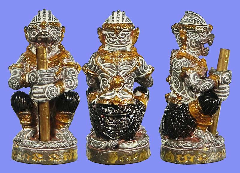 หนุมานมหาปราบไพรี ( มหาปรารถนา ) รุ่นแรก พระครูสารธรรมนิเทศ ทิน วรจิตฺโต วัดชายนา เพชรบุรี พิธีใหญ่ - 2