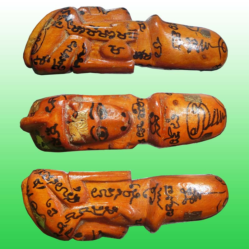 ปลัดขิกลิงขี่ปลัด จารมือ หลวงพ่อกลั่น วัดอินทราวาส จ.อ่างทอง ขนาดบูชา สภาพสวยแชม์ - 1
