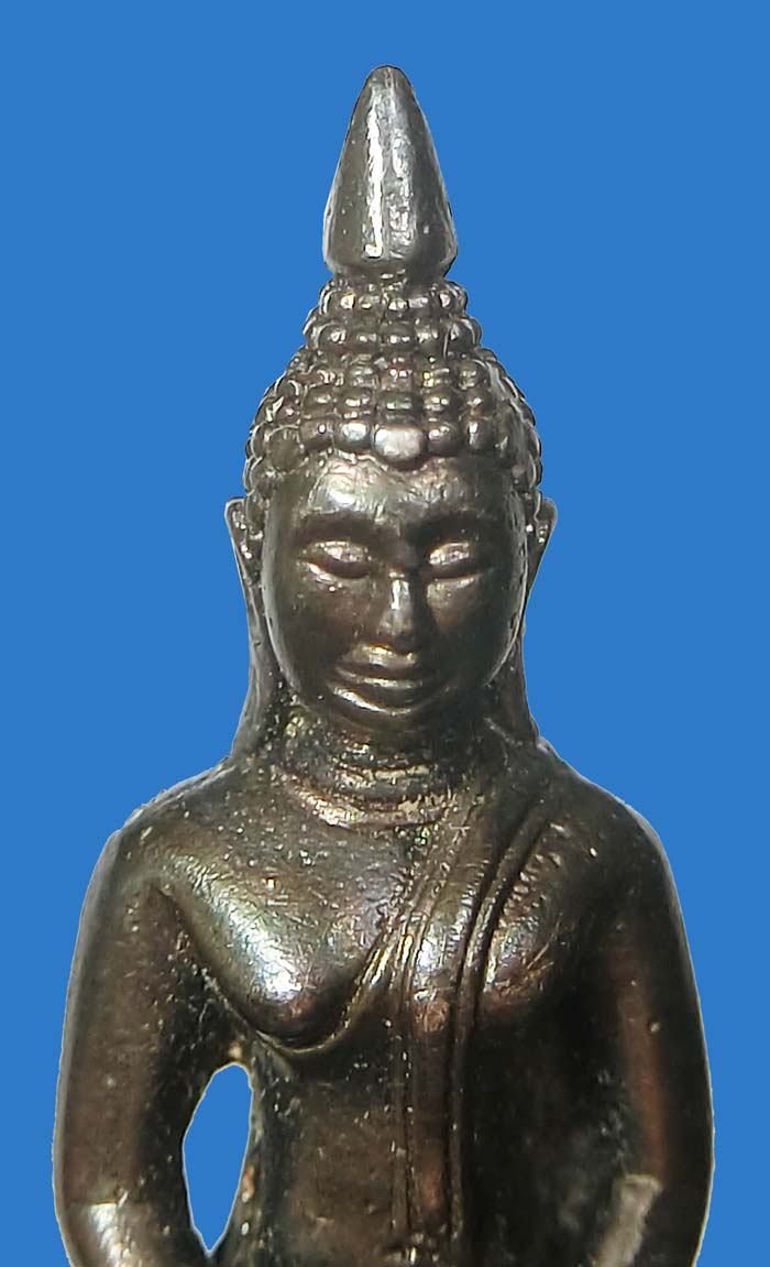 พระกริ่ง หลวงพ่อโสธร ภปร. ในหลวงครองราชย์ 50 ปี เนื้อเงิน หมายเลข 0133337 ปี 2540  - 4