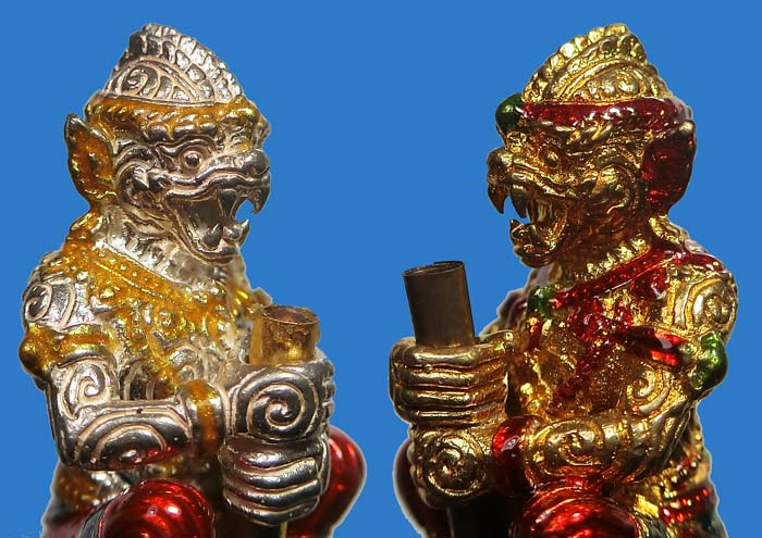 หนุมานมหาปราบไพรี ( มหาปรารถนา ) รุ่นแรก พระครูสารธรรมนิเทศ ทิน วรจิตฺโต วัดชายนา เพชรบุรี พิธีใหญ่ - 3