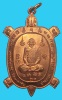 เหรียญพญาเต่าเรือนรุ่นแรก หลวงพ่อทรง วัดศาลาดิน จ.อ่างทอง เนื้อทองแดง ปี 2545