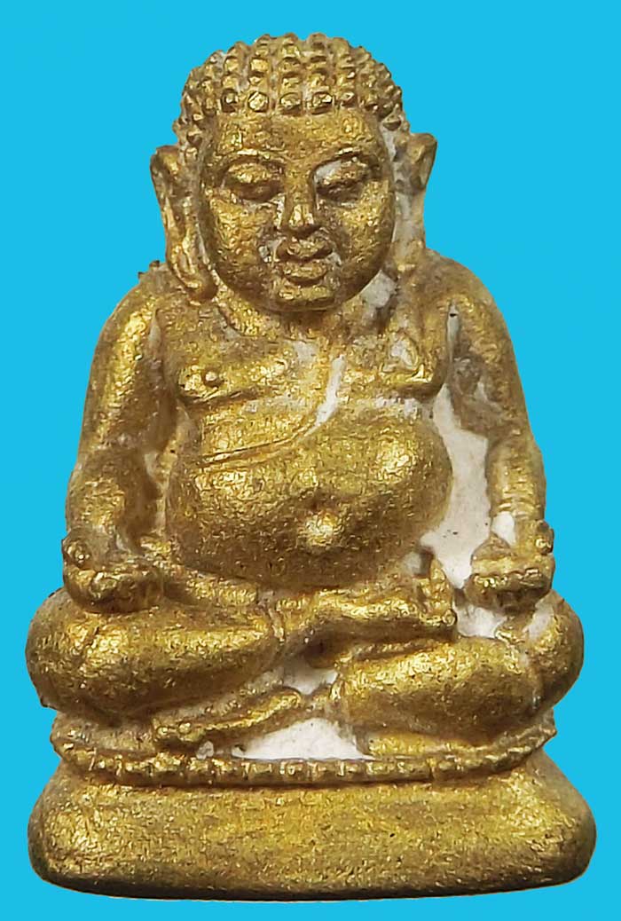 พระสังกัจจายน์รับลาภสมปราถนา เนื้อทองสตางค์ หลวงพ่อตัด วัดชายนา ปี 2549 สวยๆโค๊ดเต็ม - 1