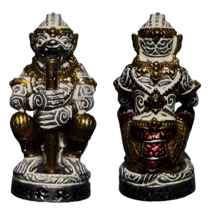 หนุมานมหาปราบไพรี ( มหาปรารถนา ) รุ่นแรก พระครูสารธรรมนิเทศ ทิน วรจิตฺโต วัดชายนา เพชรบุรี พิธีใหญ่ - 3