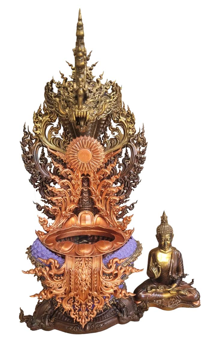 พระบูชา นาคปรก พรภควันต์ ขนาดบูชาสูง 15 นิ้ว วัดวิมุติธรรม อ.สีคิ้ว จ.นครราชสีมา - 3