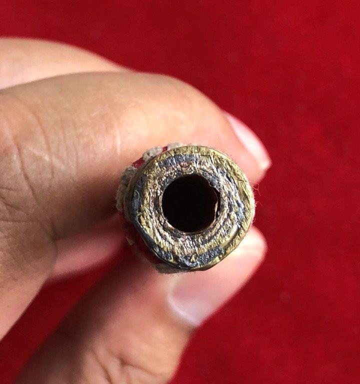 ตระกรุดโทนสามกษัตริย์ หลวงปู่จันทร์หอม สุภาทโร (ยุคแรก) วัดบุ่งขี้เหล็ก อ.เขมราฐ จ.อุบลฯ ยาว 5 นิ้ว - 2