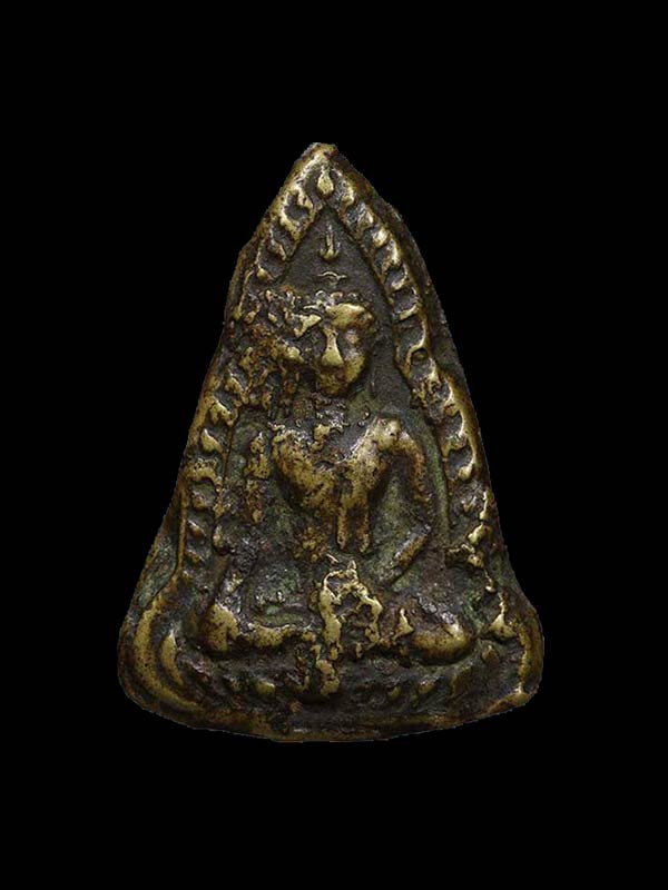 เหรียญหล่อพระพุทธชินราช พิมพ์เข่าจม หลวงพ่อเงิน วัดดอนยายหอม  ปี 2486 - 1