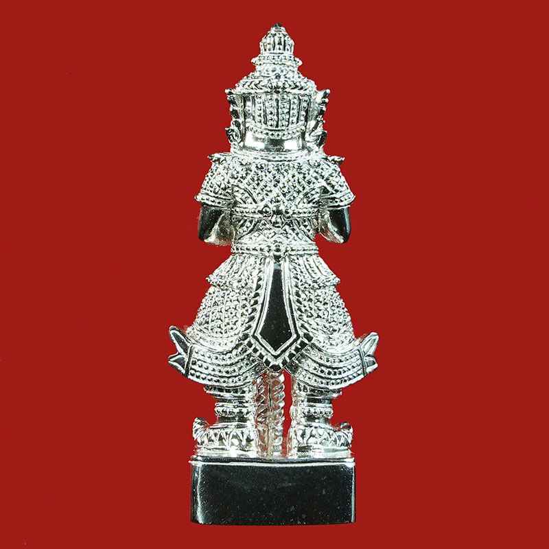 ท้าวเวสสุวรรณเนื้อเงิน รุ่นแรก วัดมณีชลขัณฑ์ (รุ่นปราบไพรี) ปี พ.ศ.2561 - 2