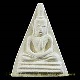 พระผงสามเหลี่ยมพิมพ์หน้าฤาษี รุ่นแรก หลวงปู่เรือง เขาสามยอดลพบุรีพิมพ์ใหญ่ มีจารด้านล่าง สภาพสวย