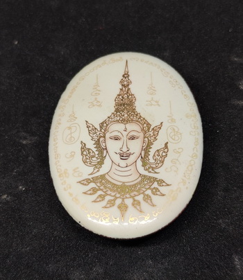 ล๊อกเก็ตพระลักษณ์ฯ อุดผงยาจินดามณี+เเผ่นยันต์ ครูบาชัยมงคล วัดไทรย้อย จ.แพร่ - 1
