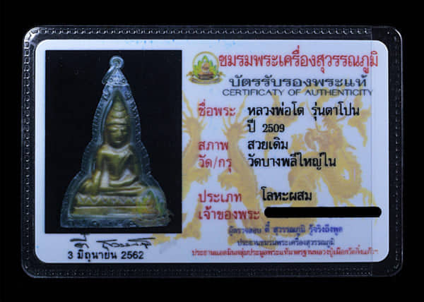 เหรียญหล่อหลวงพ่อโต วัดบางพลีใหญ่ใน ปี2509 รุ่นตาโปน - 3