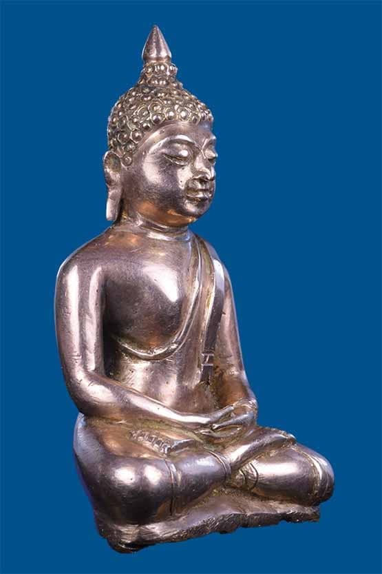 พระพุทธ สมัยรัชกาล เนื้อนาค ขนาด1.5X2.5 น้ำหนักประมาณ129กรัม - 3