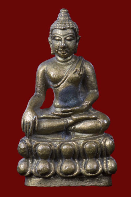 พระกริ่งพระพุทธสิหิงค์ วัดมหาธาตูฯ เนื้อนวะ ปี2517 - 1
