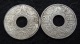 เหรียญเงินรู สมัย ร.8 10 สต.ปี 2484 (ลายกนกแข้งสิงห์) เนื้อเงินแท้ นิยม 2เหรียญ เก็บรักษาดี สวยๆ หาย