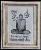 รูปหลวงพ่อกวย ขนาดใหญ่ ปี2521  มีปั้มตราวัด และยันต์เขียนรอบรูป