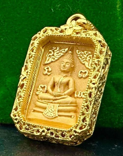 เหรียญแปดเหลี่ยม หลวงพ่อโสธร รุ่นประวัติศาสตร์ 80 ปี 2538 เนื้อทองคำ - 4
