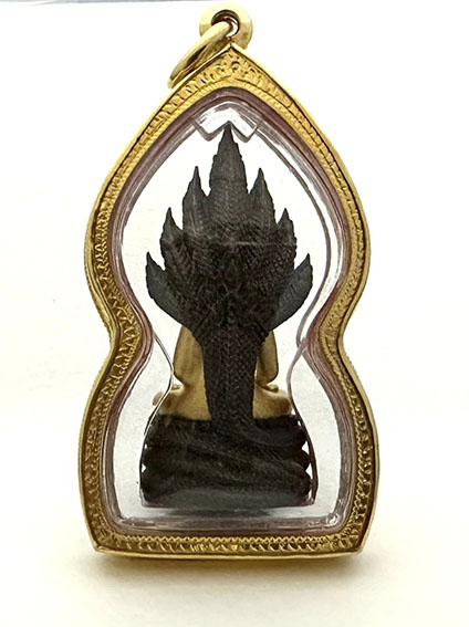พระนาคปรกสิริโภคา สธ.เนื้อทองคำ+นวะ รุ่นสร้างพระอุโบสถเฉลิมพระเกียรติ - 4