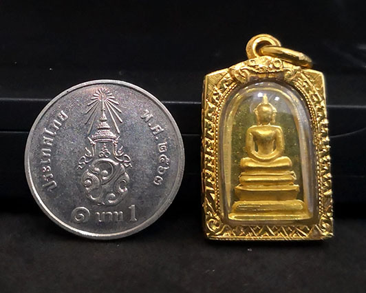 พระสมเด็จวัดระฆัง พิมพ์คะแนน เนื้อทองคำ ที่ระลึก 50ปี บัญชีจุฬา - 4