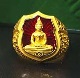 แหวนหลวงพ่อโสธร เนื้อทองคำลงยาสีแดง  รุ่นอุดมโภคทรัพย์ สร้างกุฏิสงฆ์ วัดโสโธร ปี 2543