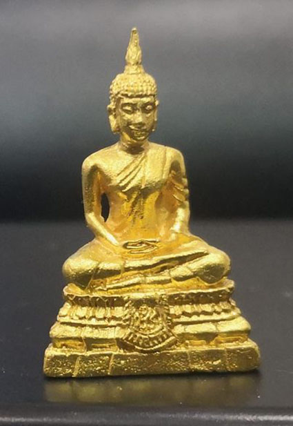 รูปหล่อพระประธาน วัดเกษไชโยวรวิหาร จ.อ่างทอง ปี 2534 ทองคำ - 1
