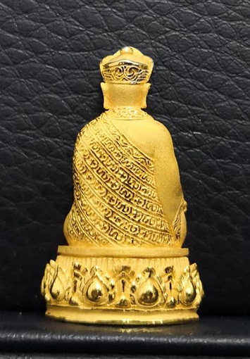 พระรูปเหมือน ฮั่วเพ้ง ไต้ฮงกง โจวซือ จัดสร้างโดยมูลนิธิวิทยาเขตสิรินธรราชวิทยาลัย ทองคำ - 3