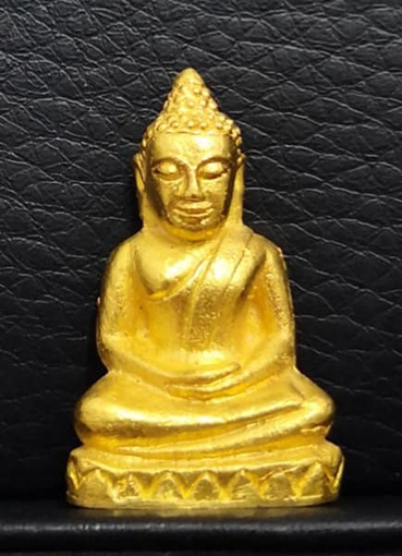 พระทองคำ ท่านเจ้ามา วัดสามปลื้ม สมโภชวัดอารามหลวง200ปี หล่อโบราณ พิมพ์แม่ค้า เนื้อทองคำ - 1