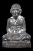 รูปเหมือนปั้มรุ่นแรก"ขุดสระ"หลวงปู่หงษ์ เนื้อตะกั่วปี2541