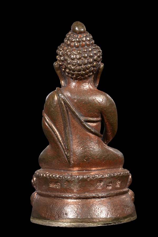 พระกริ่งรวยมหาเศรษฐี เนื้อนวโลหะก้นเงิน หลวงปู่หงษ์ ปี2542 - 2