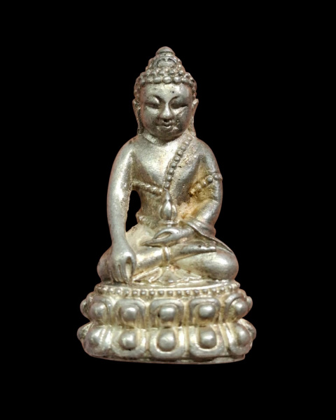 พระกริ่งหลวงพ่อเปิ่น วัดบางพระ รุ่นมหาโชค เนื้อเงิน ปี 2535 - 1