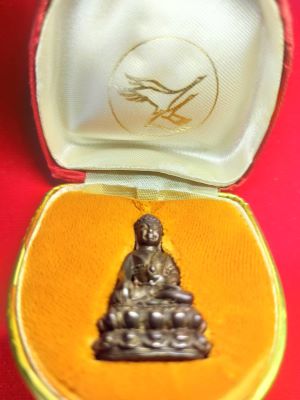 พระกริ่งศรีนคร อ.ไสว สุมโน เนื้อนวะ พ.ศ. 2516 พร้อมกล่องเดิม - 4