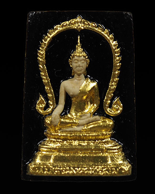 พระสมเด็จพิมพ์ใหญ่ ลงรักปิดทอง (หายาก) พระอาจารย์วิจิตร วัดใหม่บ้านดอน จ. นครราชสีมา หลังเสาร์๕ ปี ๒ - 1