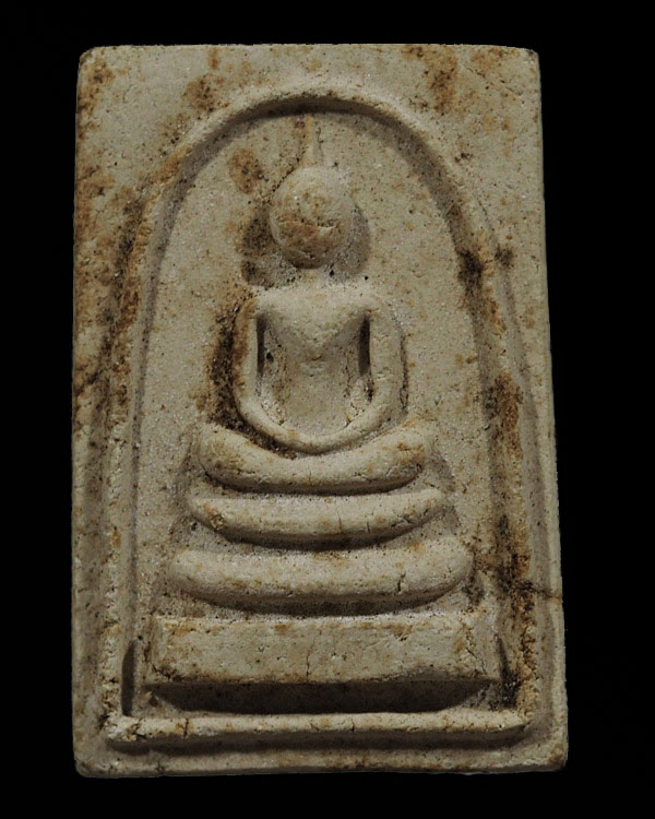 พระสมเด็จ ด้านหลังยันต์สี่ ตรงกลาง ชร วัดชิโนรสาราม กรุงเทพฯ ปี 2512 สภาพสวย หลวงพ่อกวย หลวงพ่อพรหม - 1