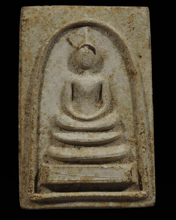 พระสมเด็จ ด้านหลังยันต์สี่ ตรงกลาง ชร วัดชิโนรสาราม กรุงเทพฯ ปี 2512 สภาพสวย หลวงพ่อกวย หลวงพ่อพรหม - 1