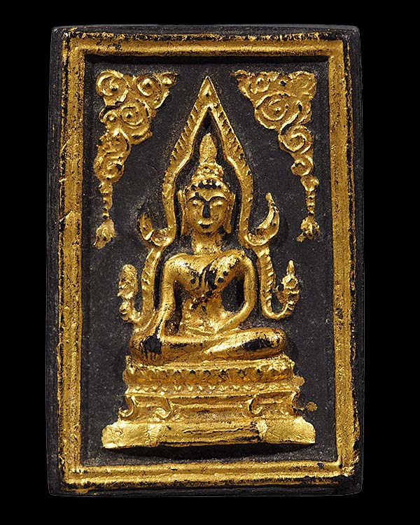 พระพุทธชินราชพิมพ์ใหญ่(พิมพ์หายาก) ลงรักปิดทอง หลังยันต์ดวงประสูติพระพุทธเจ้า หลวงพ่อเริ่ม วัดบางพระ - 1