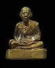 พระรูปหล่อโบราณ หลวงปู่นิล อิสริโก วัดครบุรี จ.นครราชสีมา  เนื้อทองผสม ปี 2536  กล่องเดิมวัด 