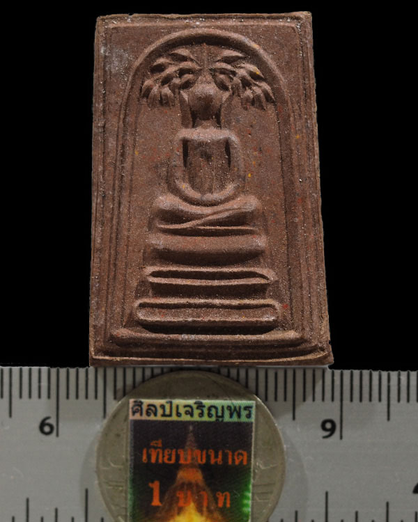 พระสมเด็จปรกโพธิ์ หลังดอกจันทร์ รุ่นฟ้าผ่า ปี 2521 ออก วัดพรหมรังษี กรุงเทพฯ หลวงปู่โต๊ะ วัดประดู่ - 3