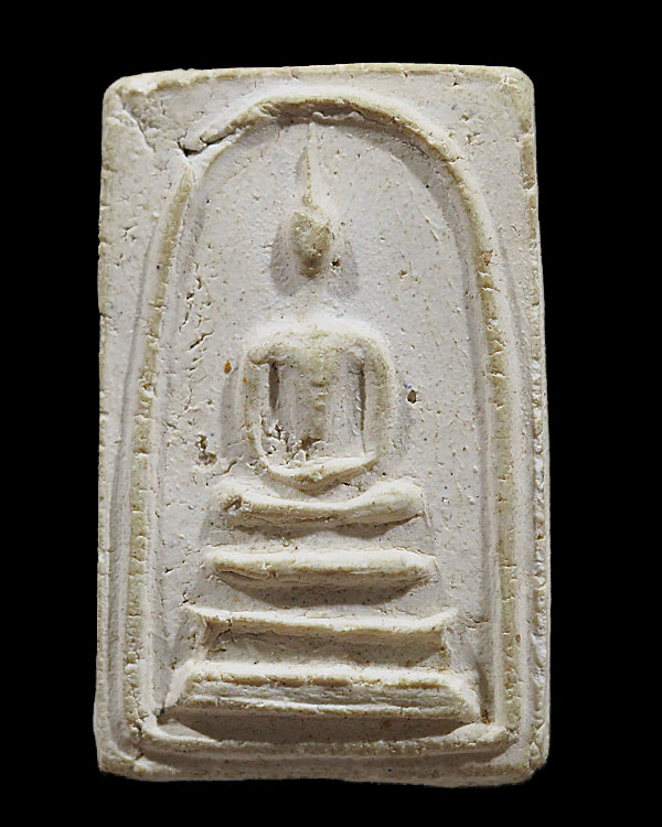 พระสมเด็จพิมพ์ทรงเจดีย์ หลวงปู่เลี่ยม วัดศรีบุญเรือง ปี 2497 ผสมผงเก่า หลวงปู่ภู วัดอินทรวิหาร พระสม - 1