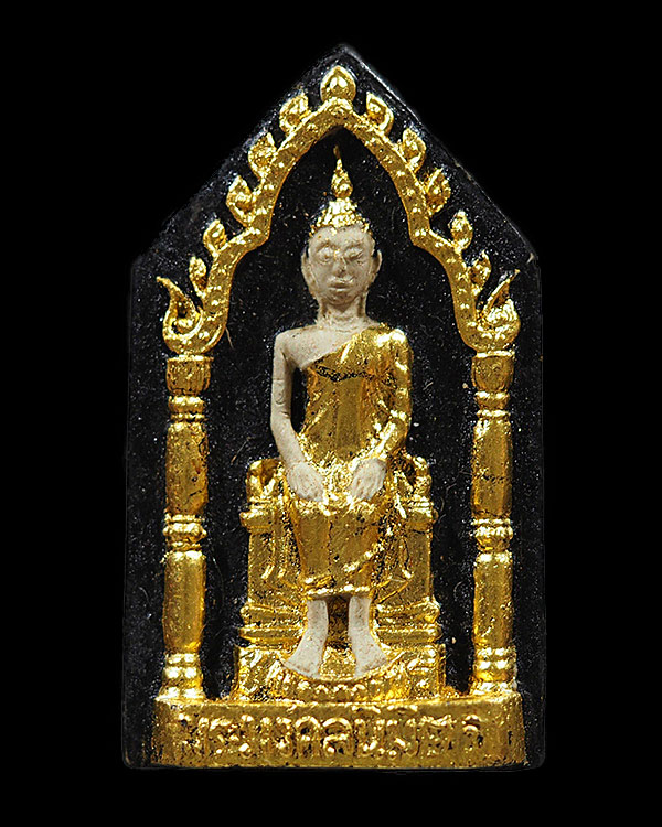 พระมงคลนิมิตร นักษัติรย์ปีระกา ลงรักปิดทองกรรมการ วัดชิโนรสาราม กรุงเทพฯ ปี 2512 หายาก สภาพสวย หลวงพ - 1