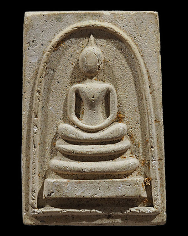 พระสมเด็จ ด้านหลังยันต์สี่ ตรงกลาง ชร วัดชิโนรสาราม กรุงเทพฯ ปี 2512 สภาพสวย หลวงพ่อกวย หลวงพ่อพรหม - 1