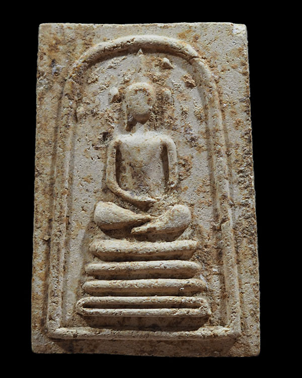 สมเด็จพิมพ์ปรกโพธิ์ หลังรูปเหมือน พระครูลมูล (ส.พัฒนกิจ) วัดเสด็จ จ. ปทุมธานี ยุคแรกปี 2515 - 1