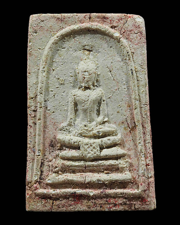 พระสมเด็จพระประธาน หลังยันต์ วัดนครชื่นชุ่ม ปี ๒๕๐๙ ผสมผงเก่ากรุบางขุนพรหม หลวงพ่อเงิน, หลวงพ่อน้อย, - 1