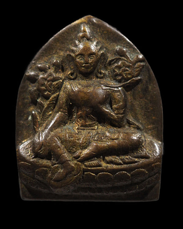 เหรียญหล่อพระโพธิสัตว์ดารา ท่านเจ้าคุณโพธิ์แจ้ง วัดโพธิ์แมนคุณาราม 普門報恩寺 รุ่นรถเมล์ (มีประสบการณ์) - 4