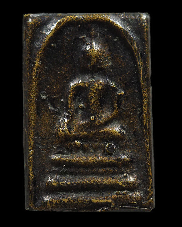 สมเด็จหล่อโบราณ วัดแสนสุข จ.อ่างทอง เนื้อทองผสมเก่า ปี 2494 (องค์นี้ได้สภาพเดิมๆสุดๆครับ) หลวงพ่อแพ - 4